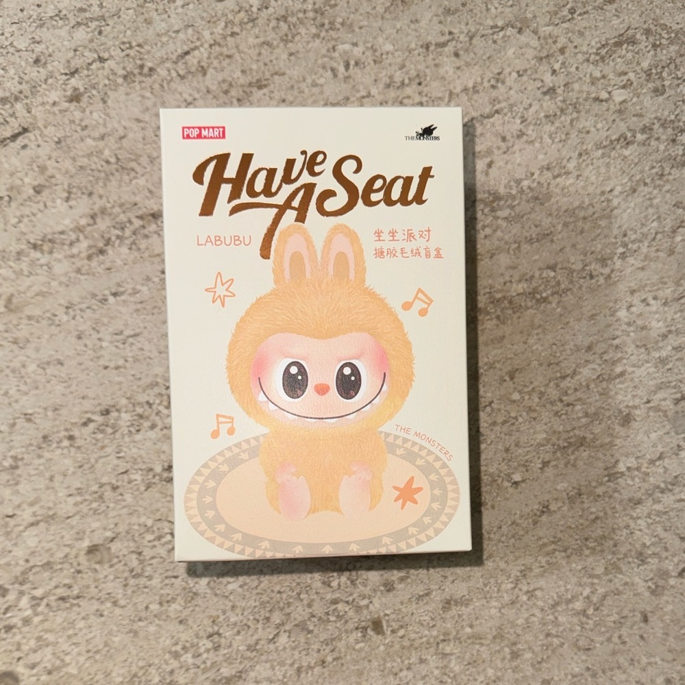 Pop Mart The Monsters Have a Seat ‘Hehe’ Labubu Plush Pendant Keychain